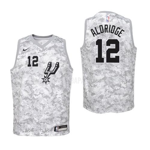 maillot nba enfant de san antonio spurs lamarcus aldridge 12 camouflage earned version