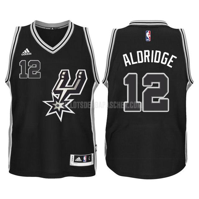 maillot nba enfant de san antonio spurs lamarcus aldridge 12 noir big logo