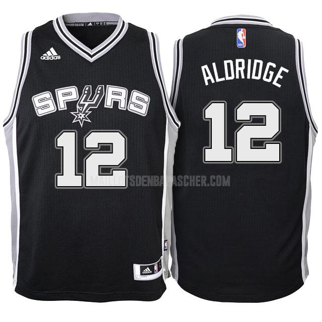 maillot nba enfant de san antonio spurs lamarcus aldridge 12 noir classique