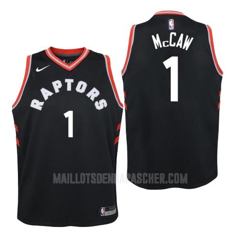 maillot nba enfant de toronto raptors patrick mccaw 1 noir statement