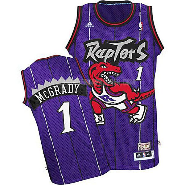 maillot nba enfant de toronto raptors tracy mcgrady 1 violet retrò