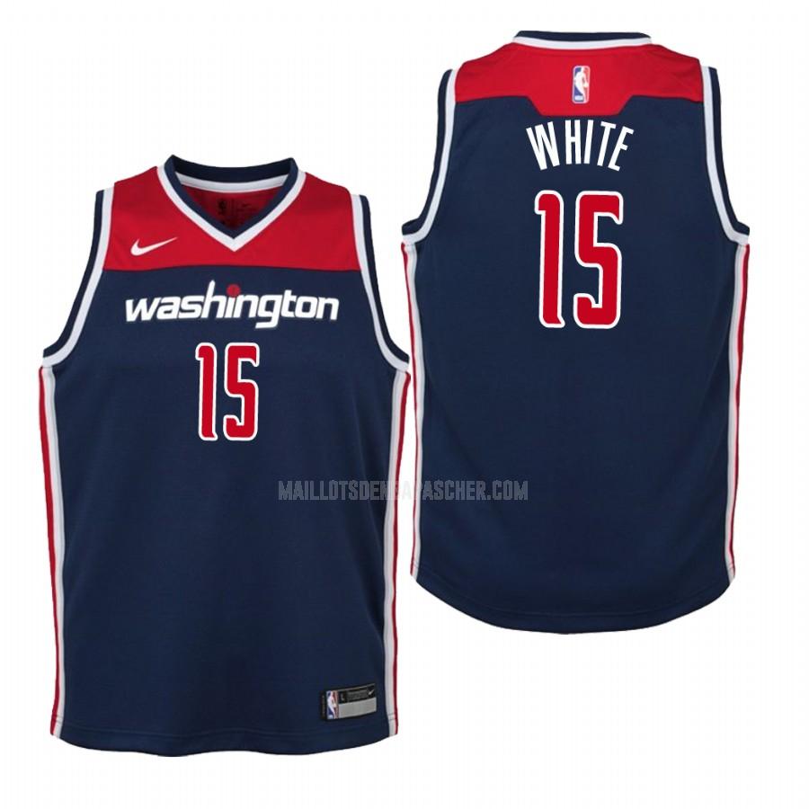 maillot nba enfant de washington wizards okaro white 15 bleu marin statement