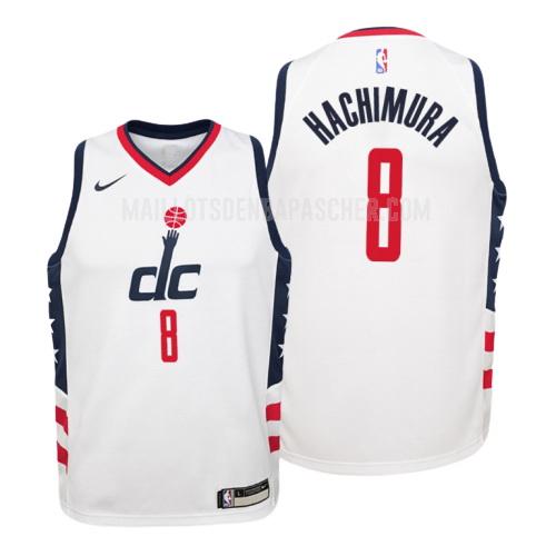 maillot nba enfant de washington wizards rui hachimura 8 blanc city edition 2019-20