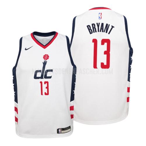 maillot nba enfant de washington wizards thomas bryant 13 blanc city edition 2019-20