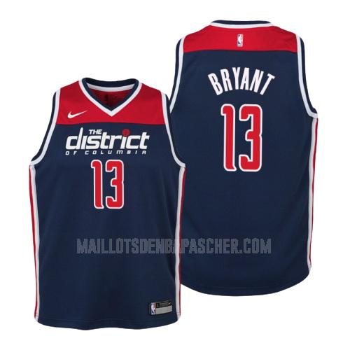 maillot nba enfant de washington wizards thomas bryant 13 bleu marin statement