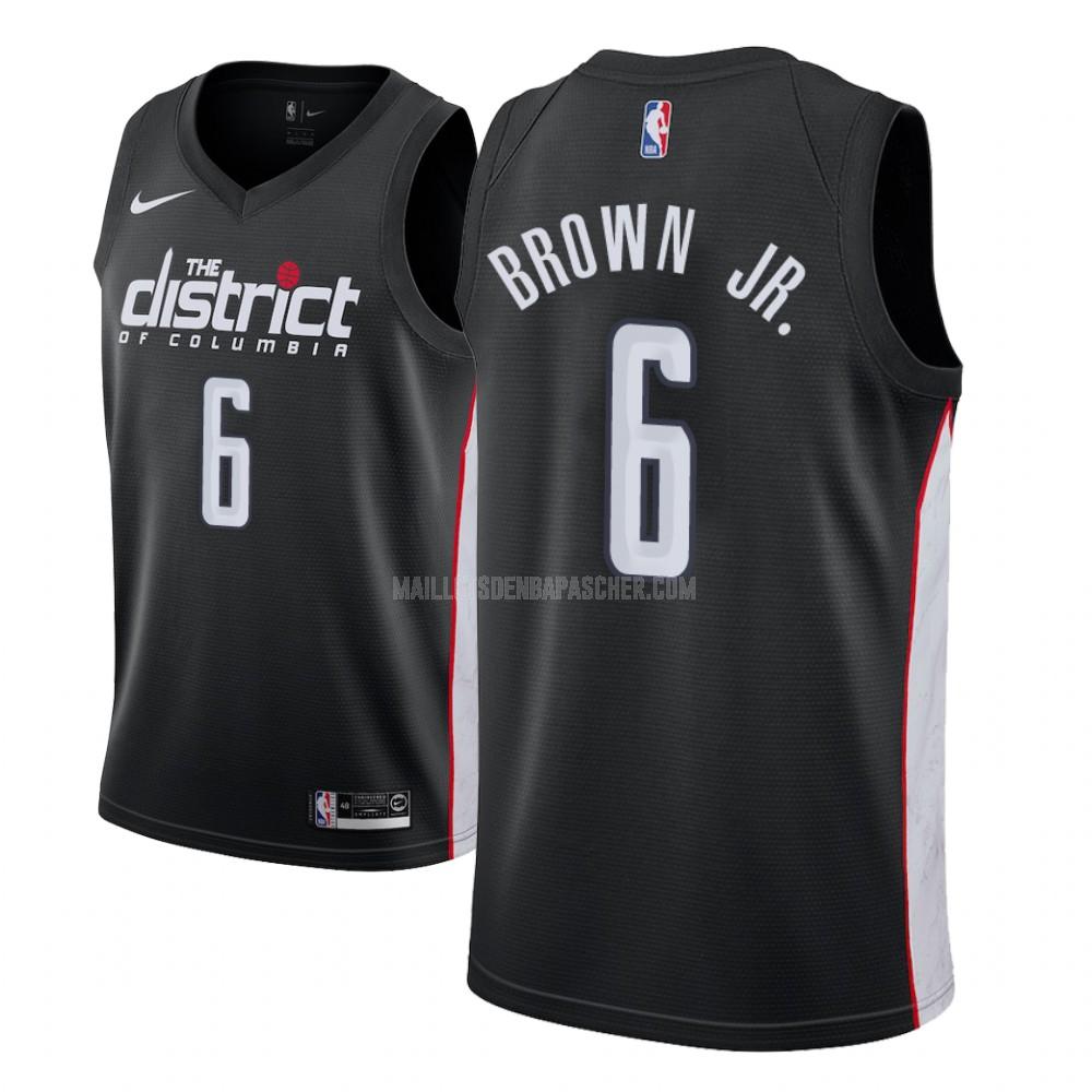 maillot nba enfant de washington wizards troy brown jr 6 noir city edition