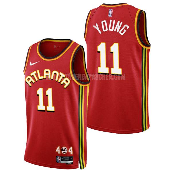 maillot nba homme de atlanta hawks trae young 11 rouge icon edition 2022-23