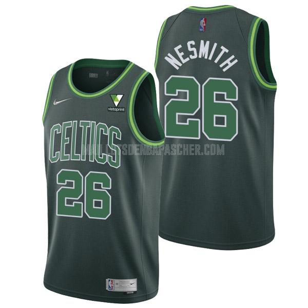 maillot nba homme de boston celtics aaron nesmith 26 vert earned edition 2021-22