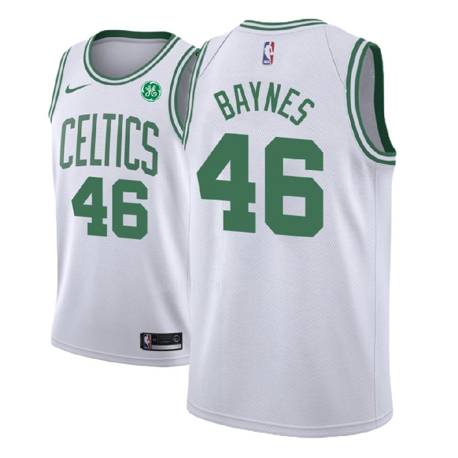 maillot nba homme de boston celtics aron baynes 46 blanc association 2017-18