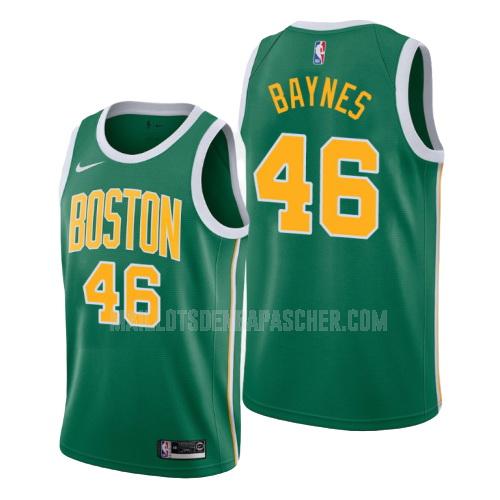 maillot nba homme de boston celtics aron baynes 46 vert earned version