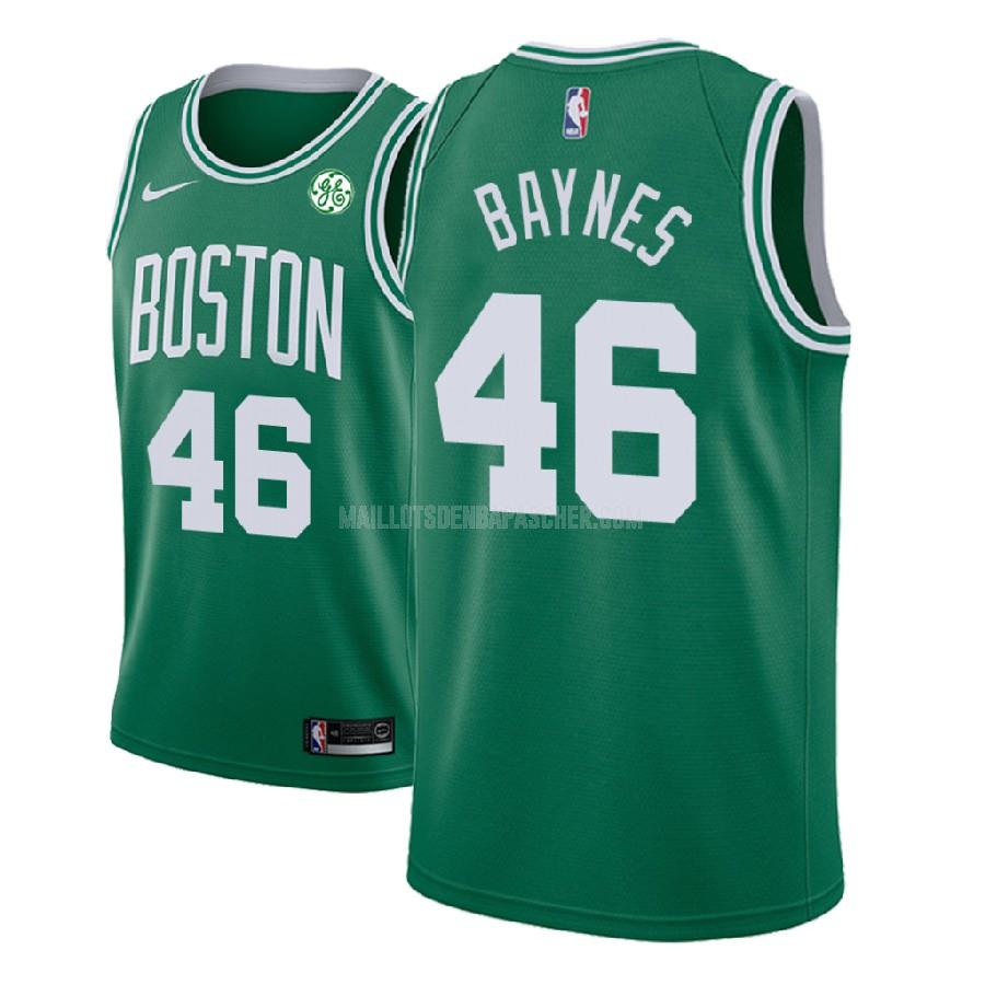 maillot nba homme de boston celtics aron baynes 46 vert icon 2017-18