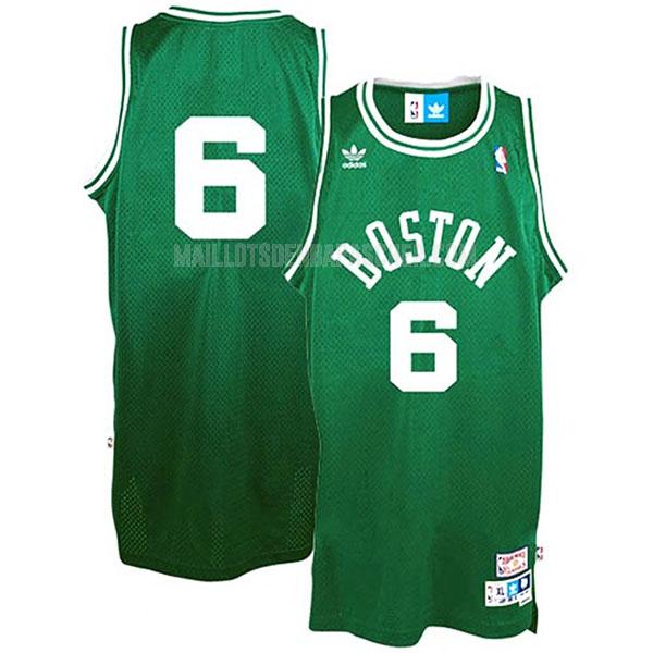 maillot nba homme de boston celtics bill russell 6 vert hardwood classics