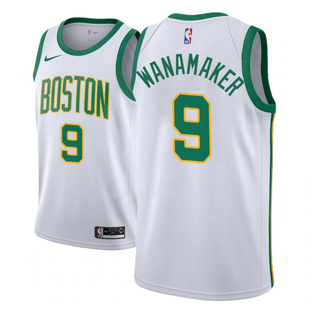 maillot nba homme de boston celtics brad wanamaker 9 blanc city edition