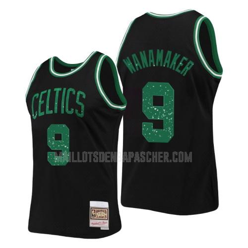 maillot nba homme de boston celtics brad wanamaker 9 noir collection de bagues