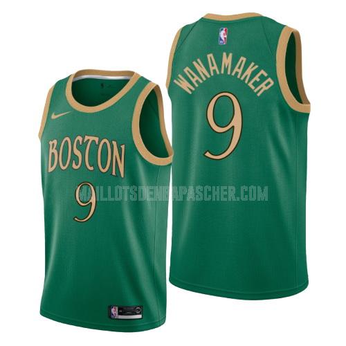 maillot nba homme de boston celtics brad wanamaker 9 vert city edition 2019-20