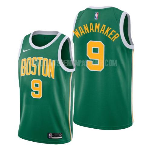 maillot nba homme de boston celtics brad wanamaker 9 vert earned version