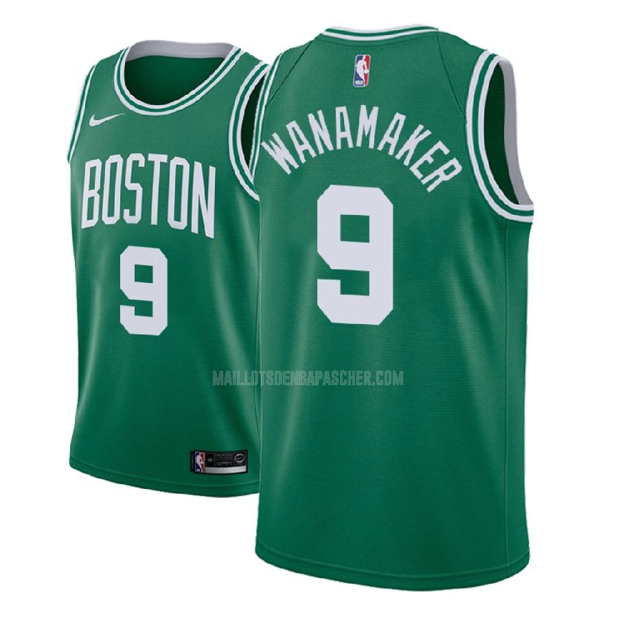 maillot nba homme de boston celtics brad wanamaker 9 vert icon 2018-19