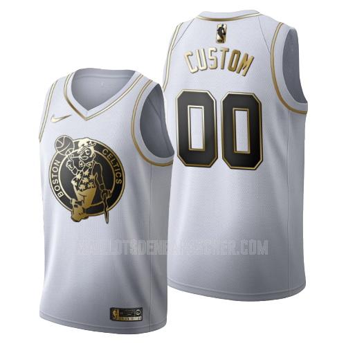 maillot nba homme de boston celtics custom blanc or version