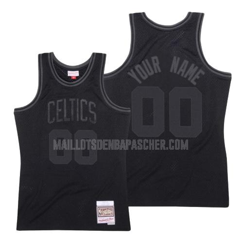 maillot nba homme de boston celtics custom noir hardwood classics