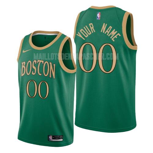 maillot nba homme de boston celtics custom vert city edition 2019-20