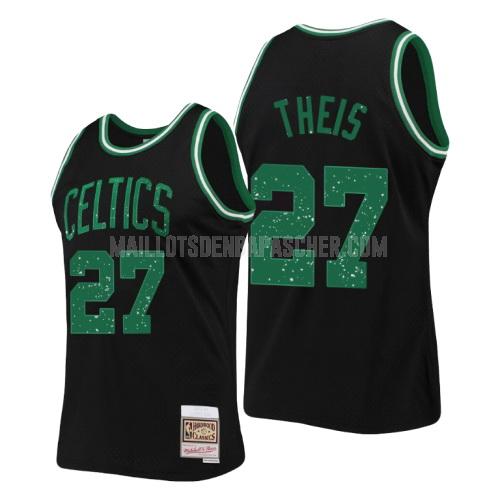 maillot nba homme de boston celtics daniel theis 27 noir collection de bagues