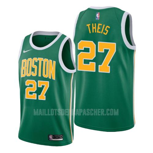 maillot nba homme de boston celtics daniel theis 27 vert earned version