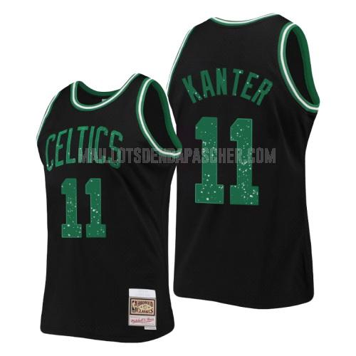 maillot nba homme de boston celtics enes kanter 11 noir collection de bagues