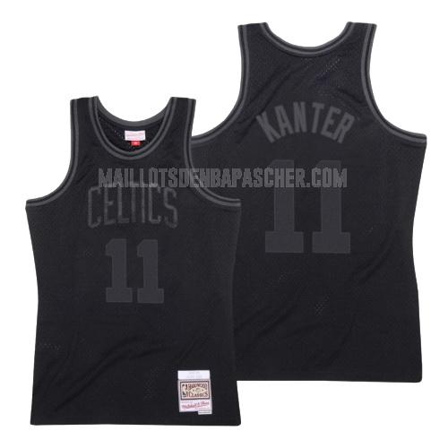 maillot nba homme de boston celtics enes kanter 11 noir hardwood classics