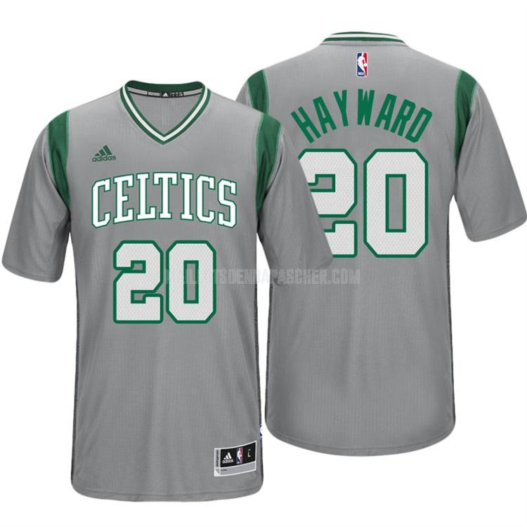 maillot nba homme de boston celtics gordon hayward 20 gris alterner