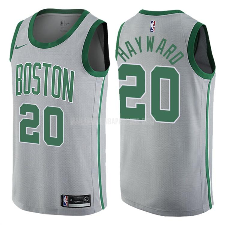 maillot nba homme de boston celtics gordon hayward 20 gris city edition