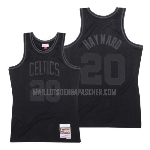 maillot nba homme de boston celtics gordon hayward 20 noir hardwood classics