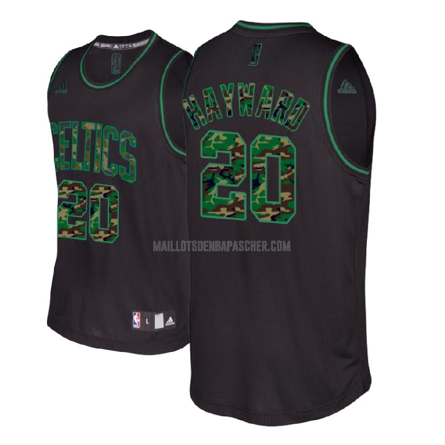 maillot nba homme de boston celtics gordon hayward 20 noir mode version