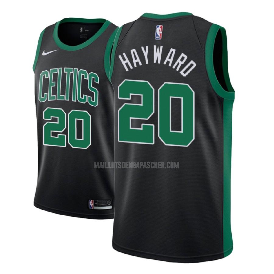 maillot nba homme de boston celtics gordon hayward 20 noir statement 2017-18