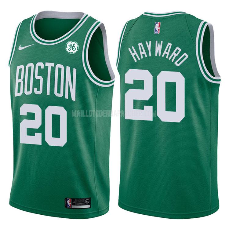 maillot nba homme de boston celtics gordon hayward 20 vert icon 2017-18