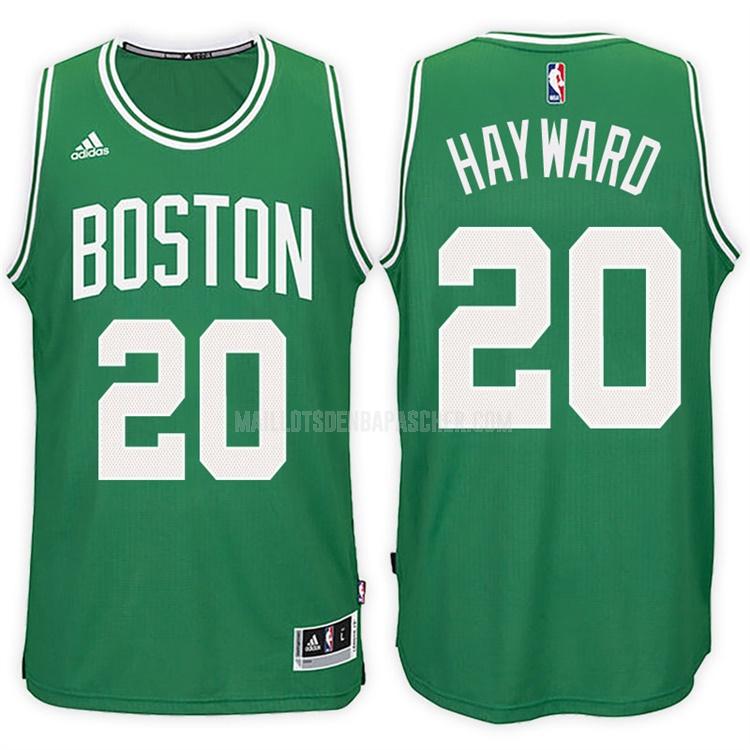 maillot nba homme de boston celtics gordon hayward 20 vert road