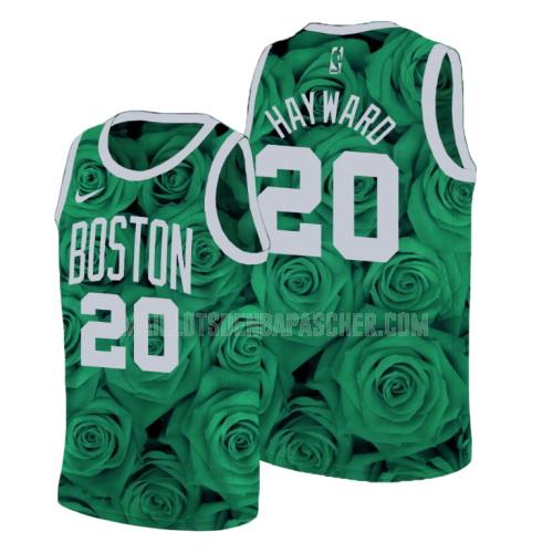 maillot nba homme de boston celtics gordon hayward 20 vert rosa