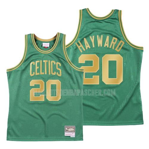 maillot nba homme de boston celtics gordon hayward 20 vert throwback 2020