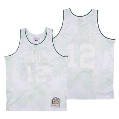 maillot nba homme de boston celtics grant williams 12 blanc ciel nuageux 1985-86