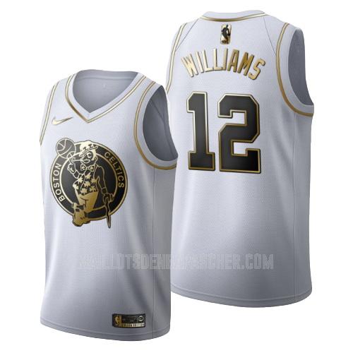 maillot nba homme de boston celtics grant williams 12 blanc or version