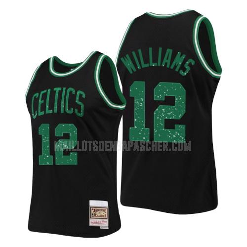 maillot nba homme de boston celtics grant williams 12 noir collection de bagues