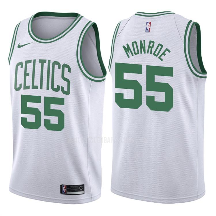 maillot nba homme de boston celtics greg monroe 55 blanc association