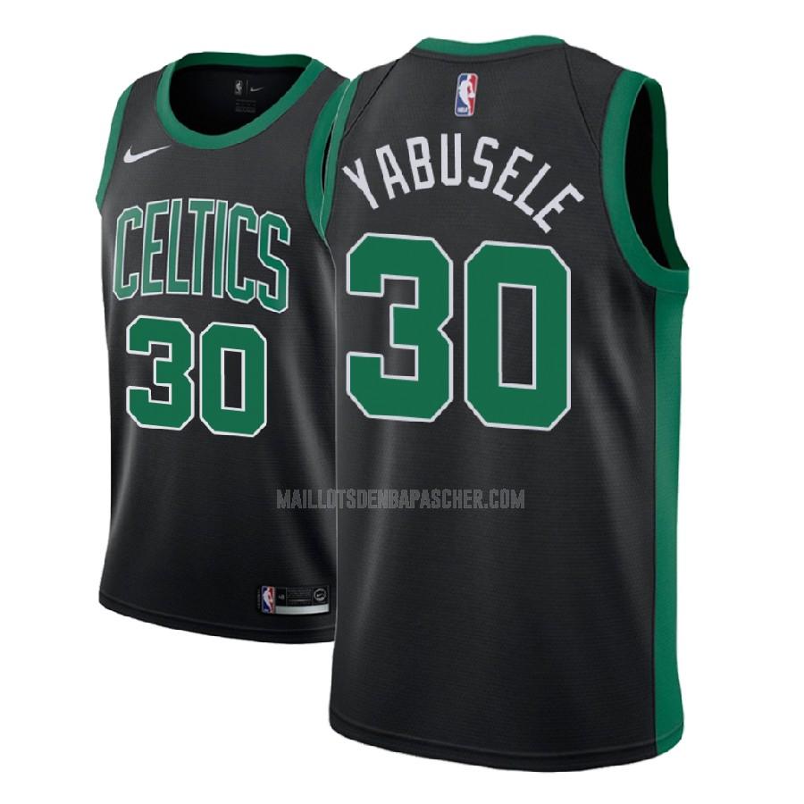 maillot nba homme de boston celtics guerschon yabusele 30 noir statement 2017-18