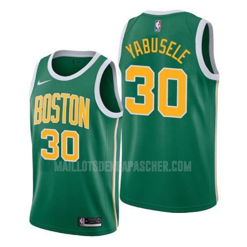 maillot nba homme de boston celtics guerschon yabusele 30 vert earned version