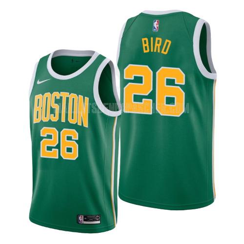 maillot nba homme de boston celtics jabari bird 26 vert earned version