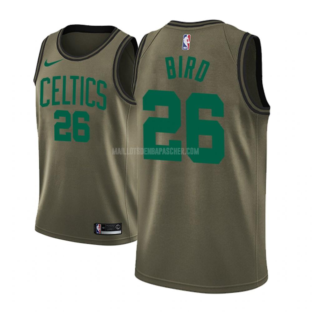 maillot nba homme de boston celtics jabari bird 26 vert militaire mode version