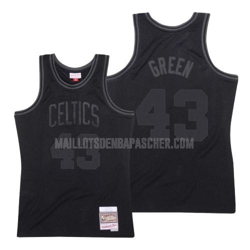 maillot nba homme de boston celtics javonte green 43 noir hardwood classics