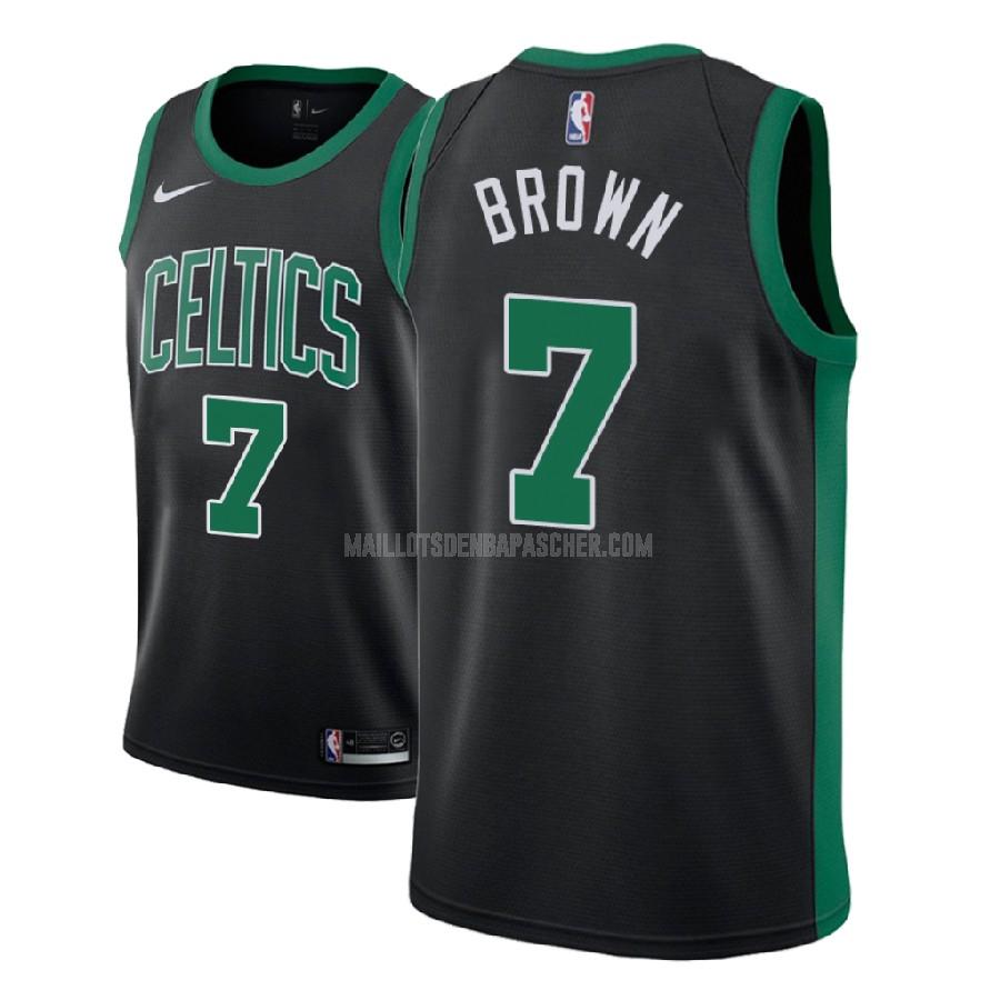 maillot nba homme de boston celtics jaylen brown 7 noir statement 2017-18