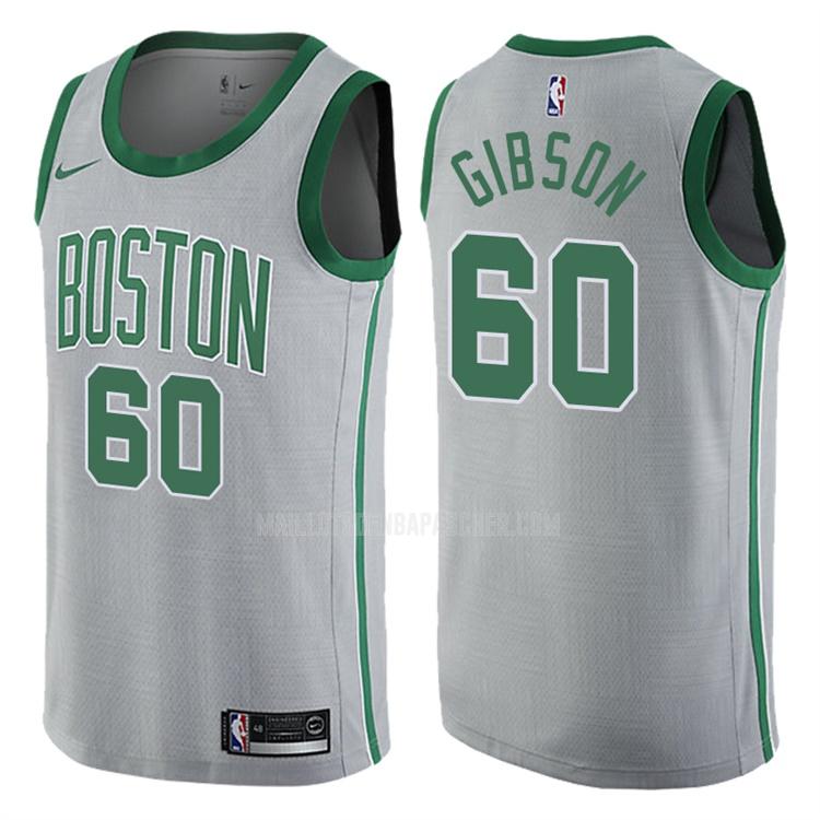 maillot nba homme de boston celtics jonathan gibson 60 gris city edition