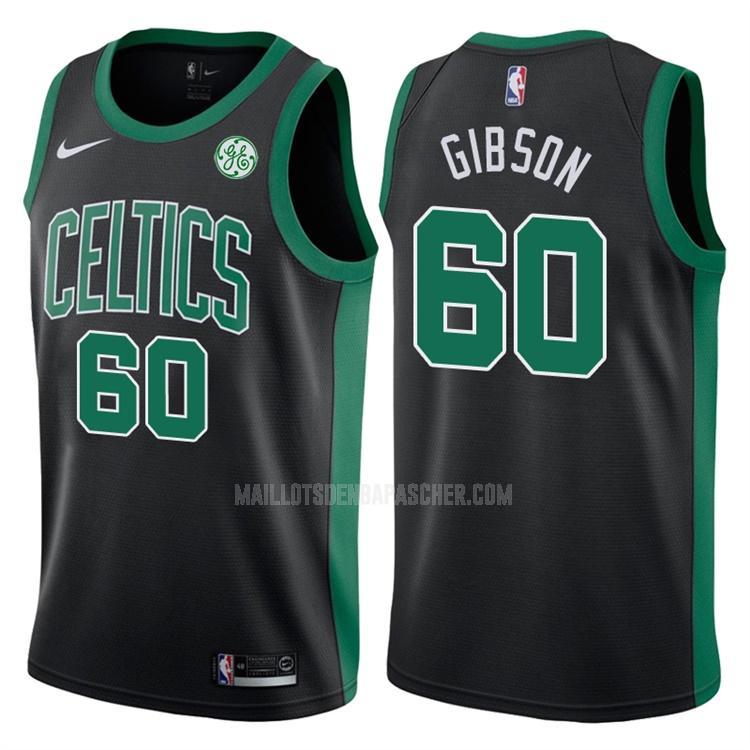 maillot nba homme de boston celtics jonathan gibson 60 noir statement