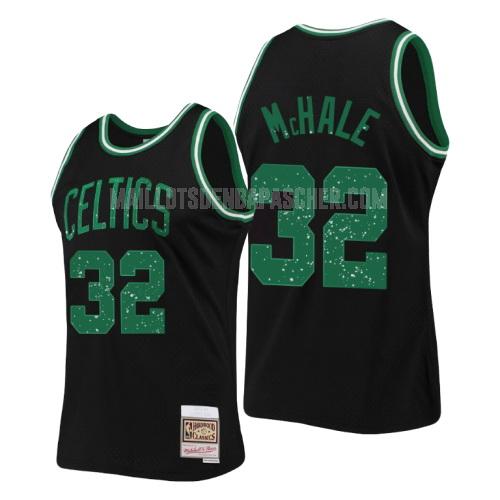 maillot nba homme de boston celtics kevin mchale 32 noir collection de bagues